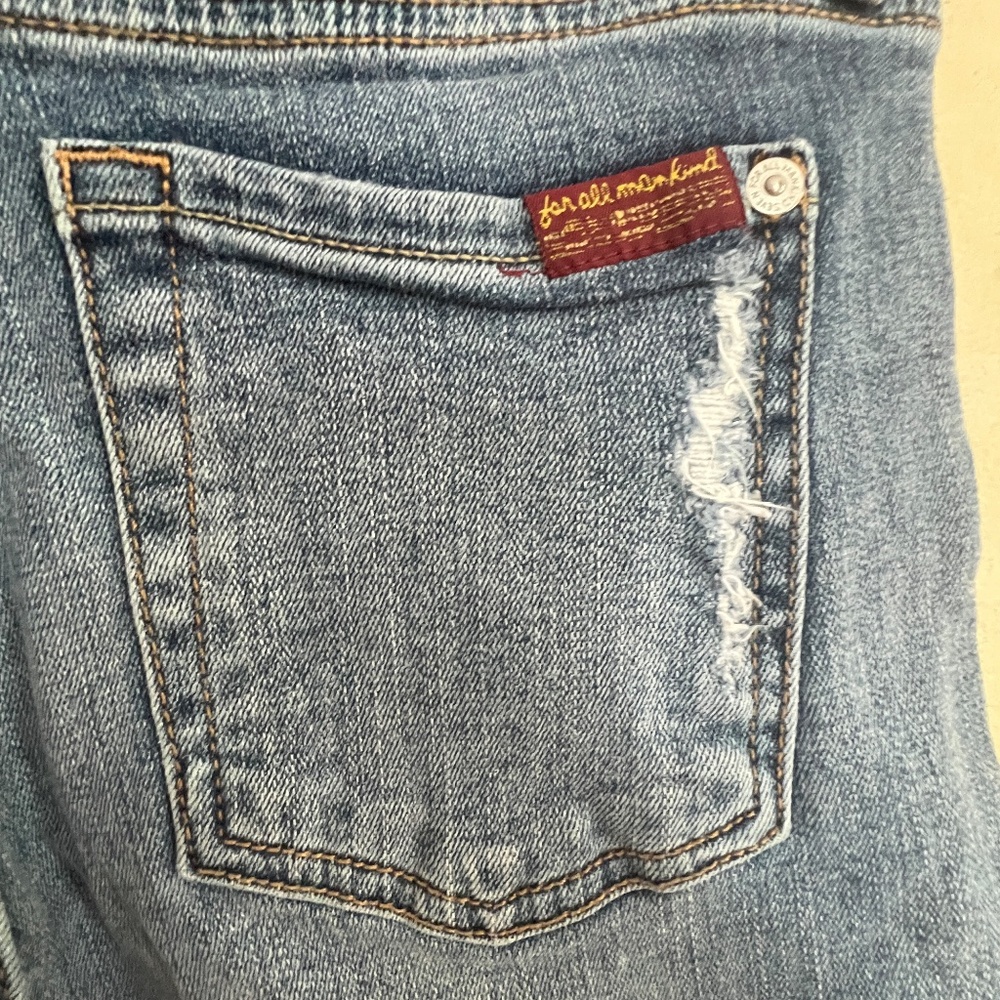 7 For All Mankind 'The Ankle Skinny' Denim Jean Size 26